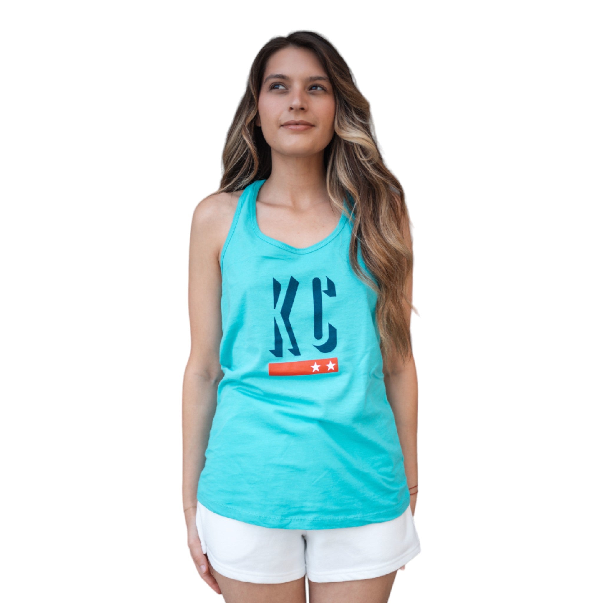 ULAH - Women's KC Soccer Racerback Tank - Teal