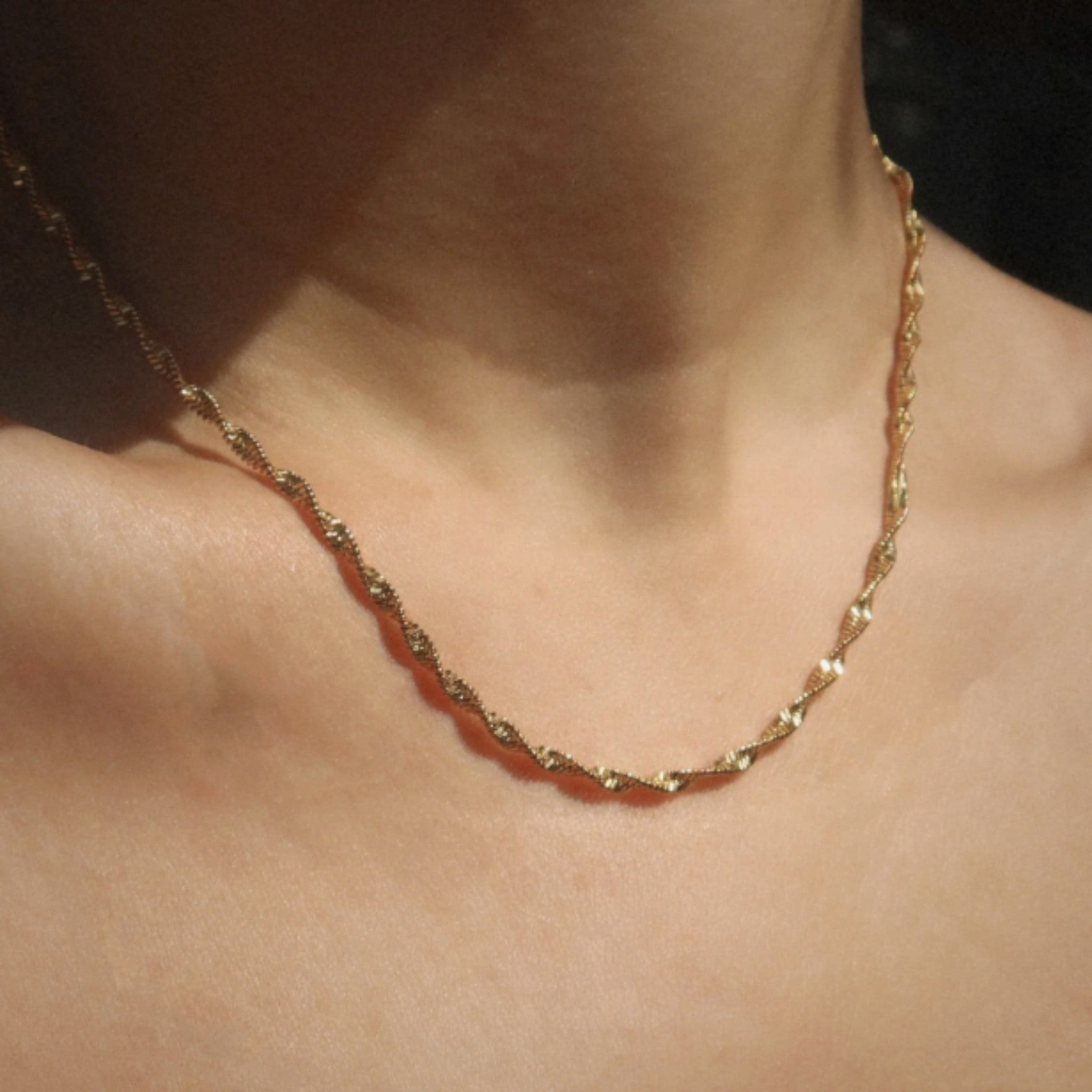 Mod + Jo - Brooke 16" Chain Necklace - Gold Plate