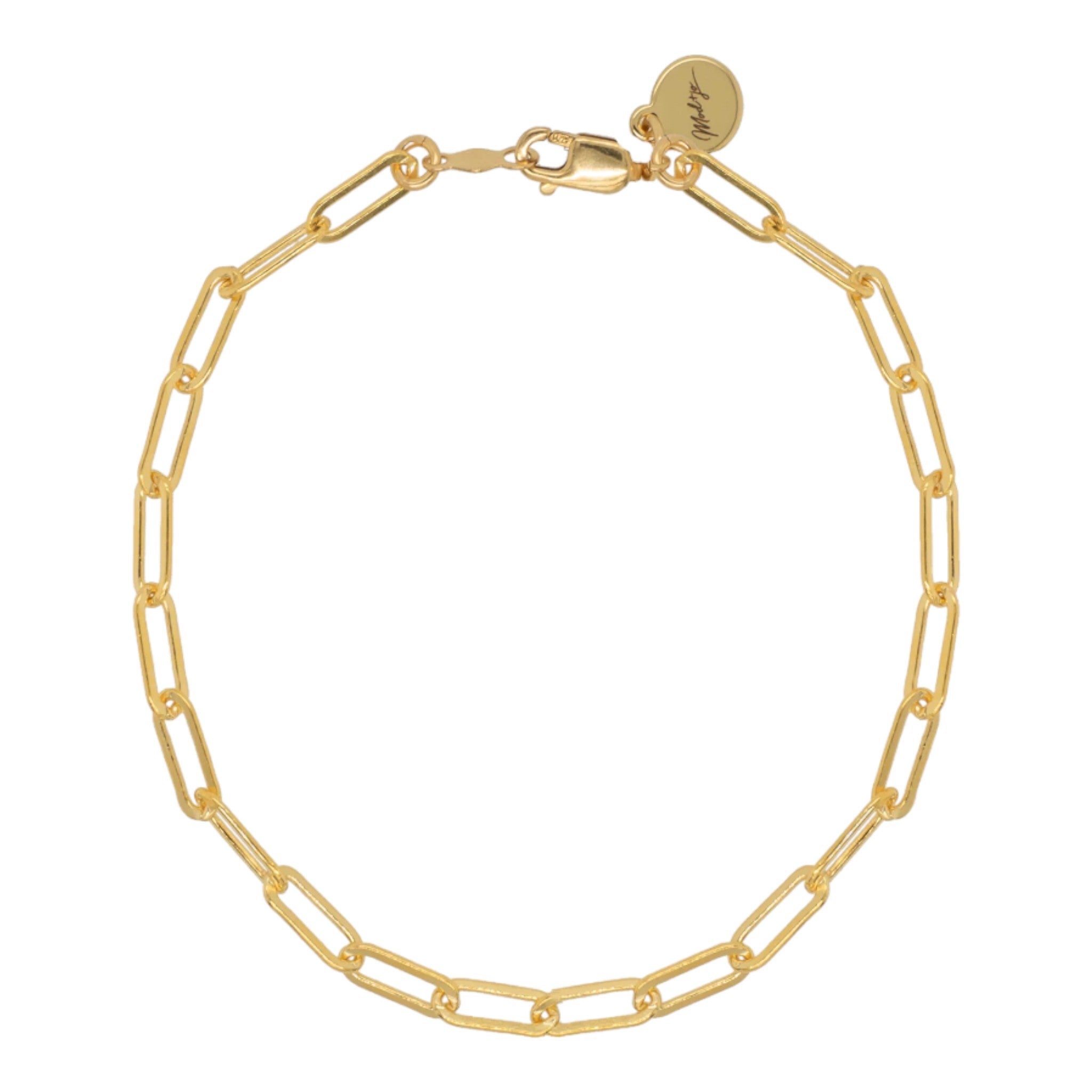 Mod + Jo - Charlie Paperclip Chain Bracelet - 14k Gold Filled