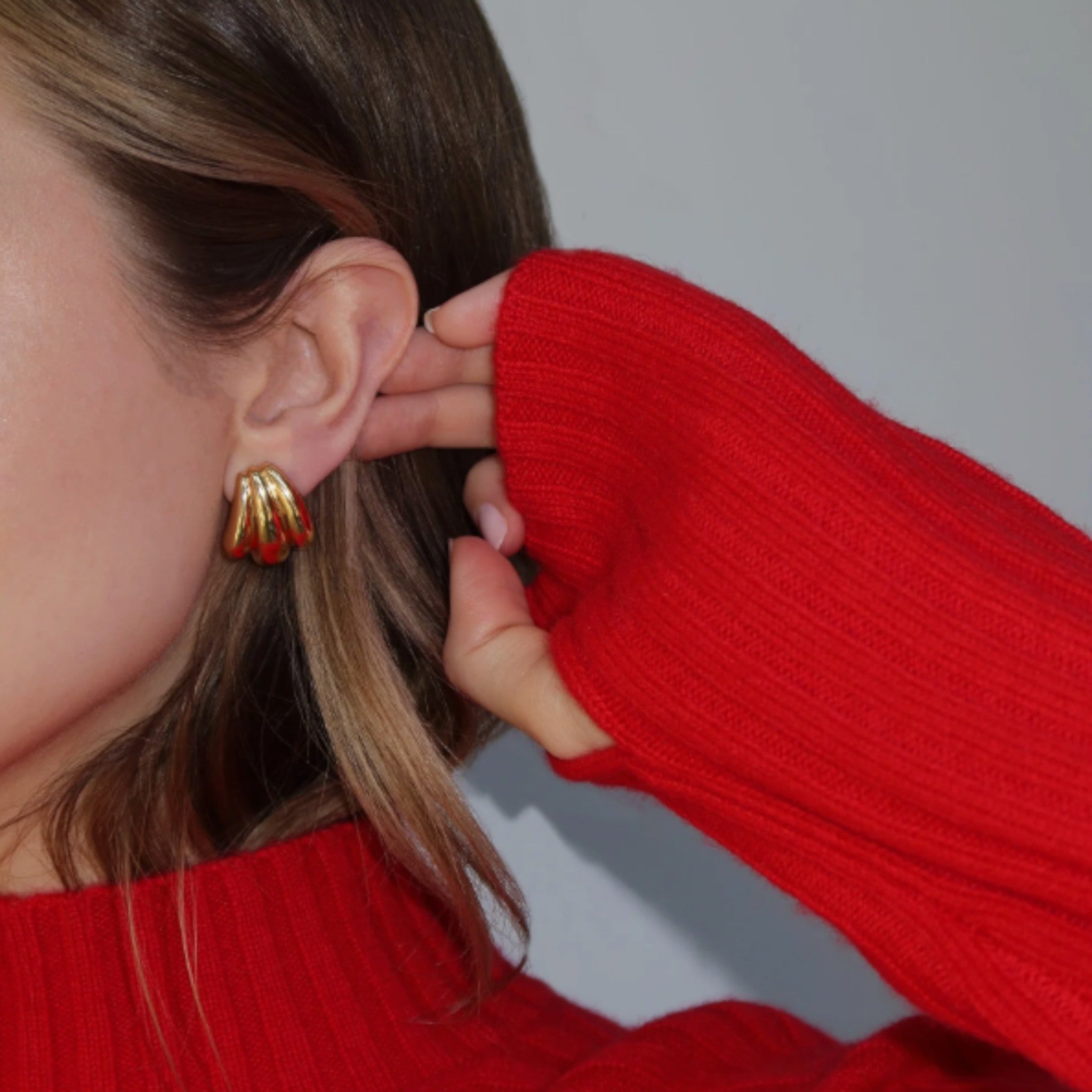 Mod + Jo - Gemma Statement Earrings - Gold Plate
