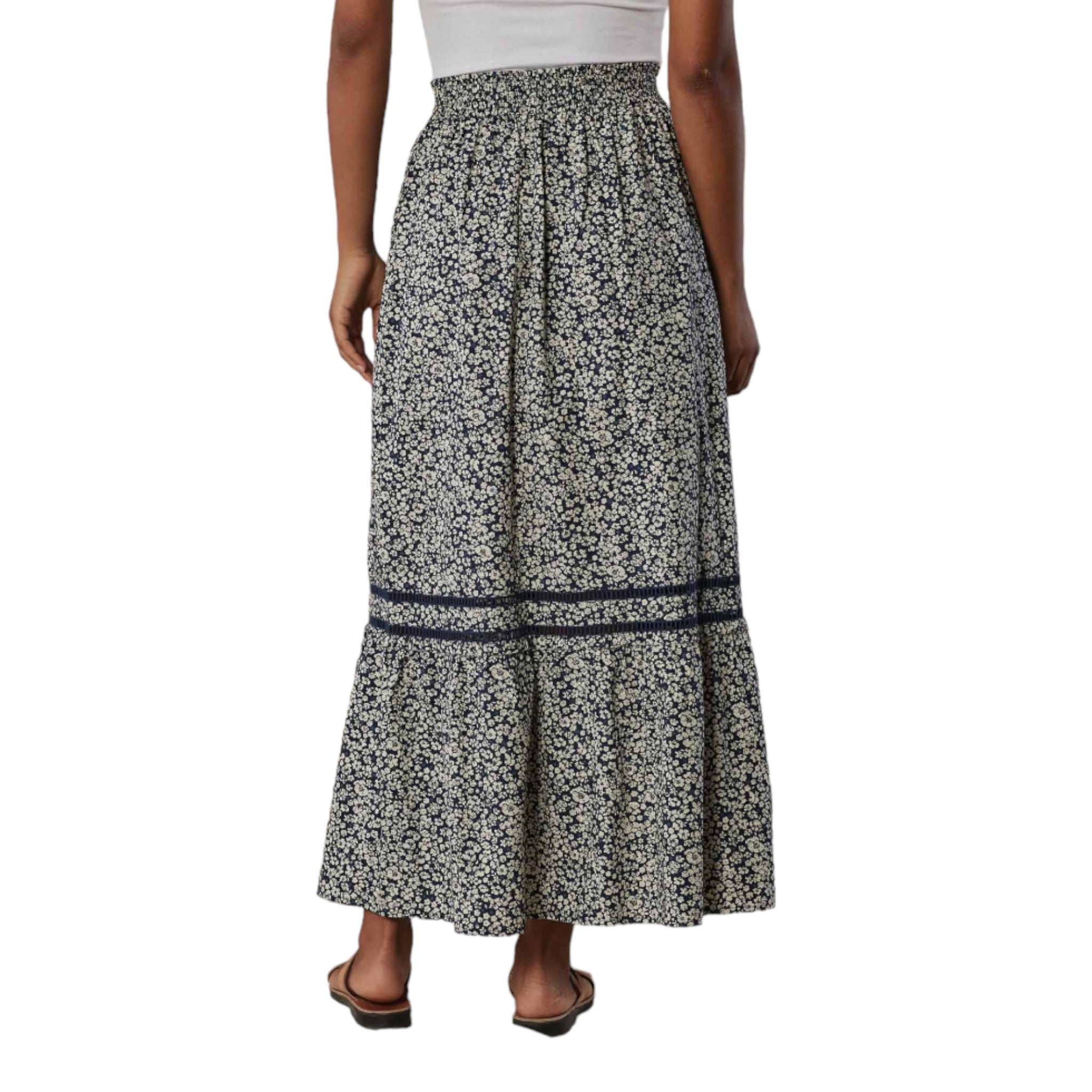 The Normal Brand - Marlo Tiered Skirt - Bluebell