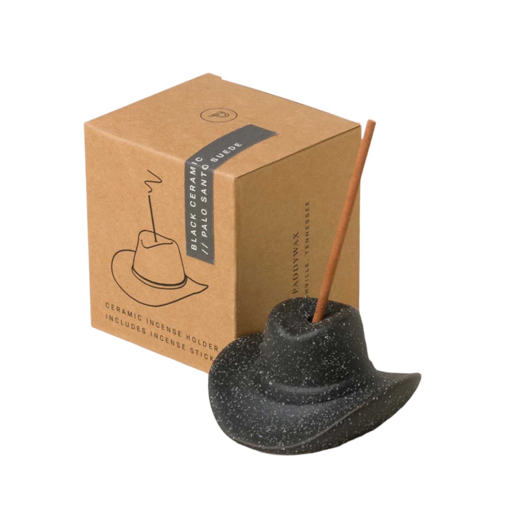 Paddywax - Cowboy Hat Incense Holder - Black