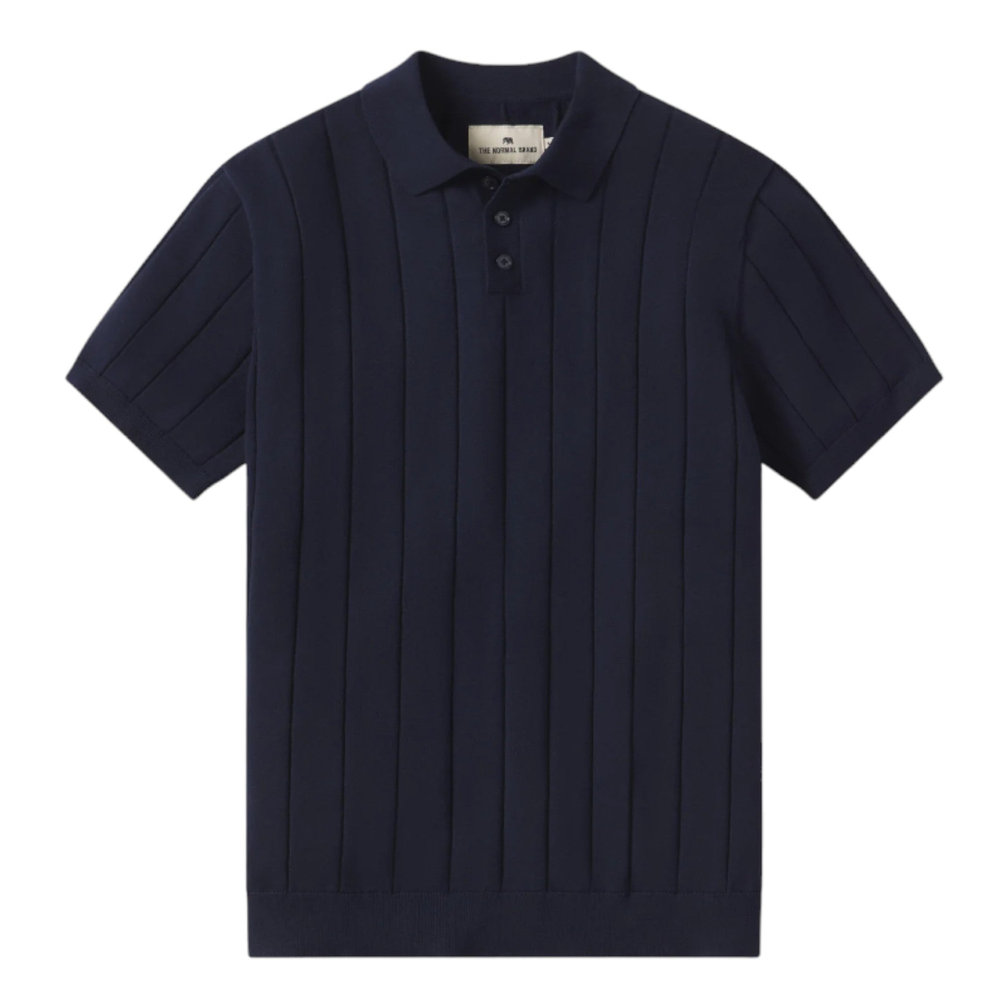 The Normal Brand - Robles Rib Stitch Polo - Navy