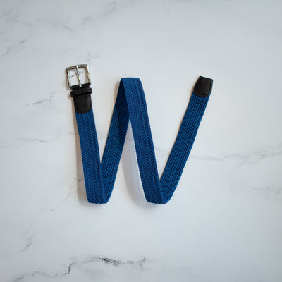 DIBI - Elastic Braided Belt - Navy & Blue