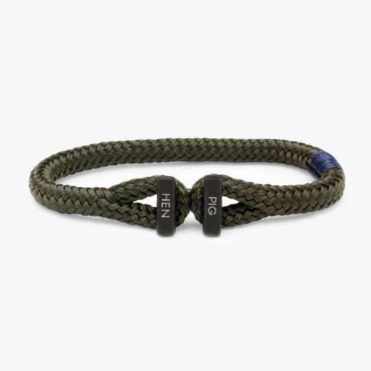 Pig & Hen - Icy Ike Bracelet - Army / Black