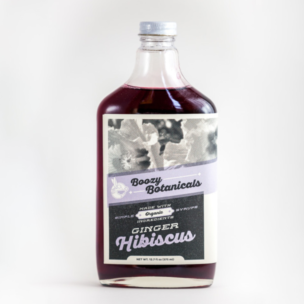 Boozy Botanicals - Ginger Hibiscus Syrup - 12.7 oz