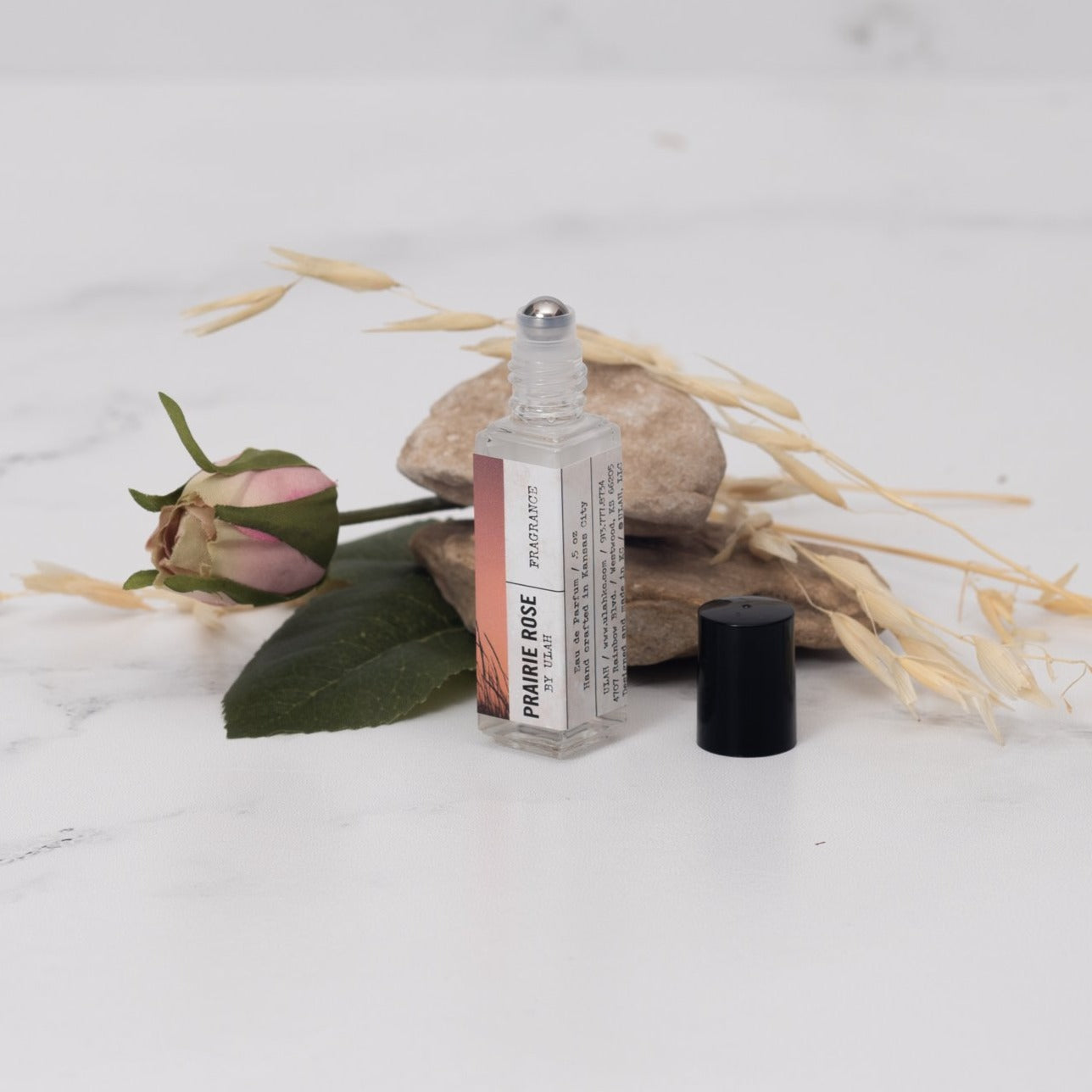 ULAH  - Prairie Rose Eau de Parfum Fragrance - .5oz Travel Roller