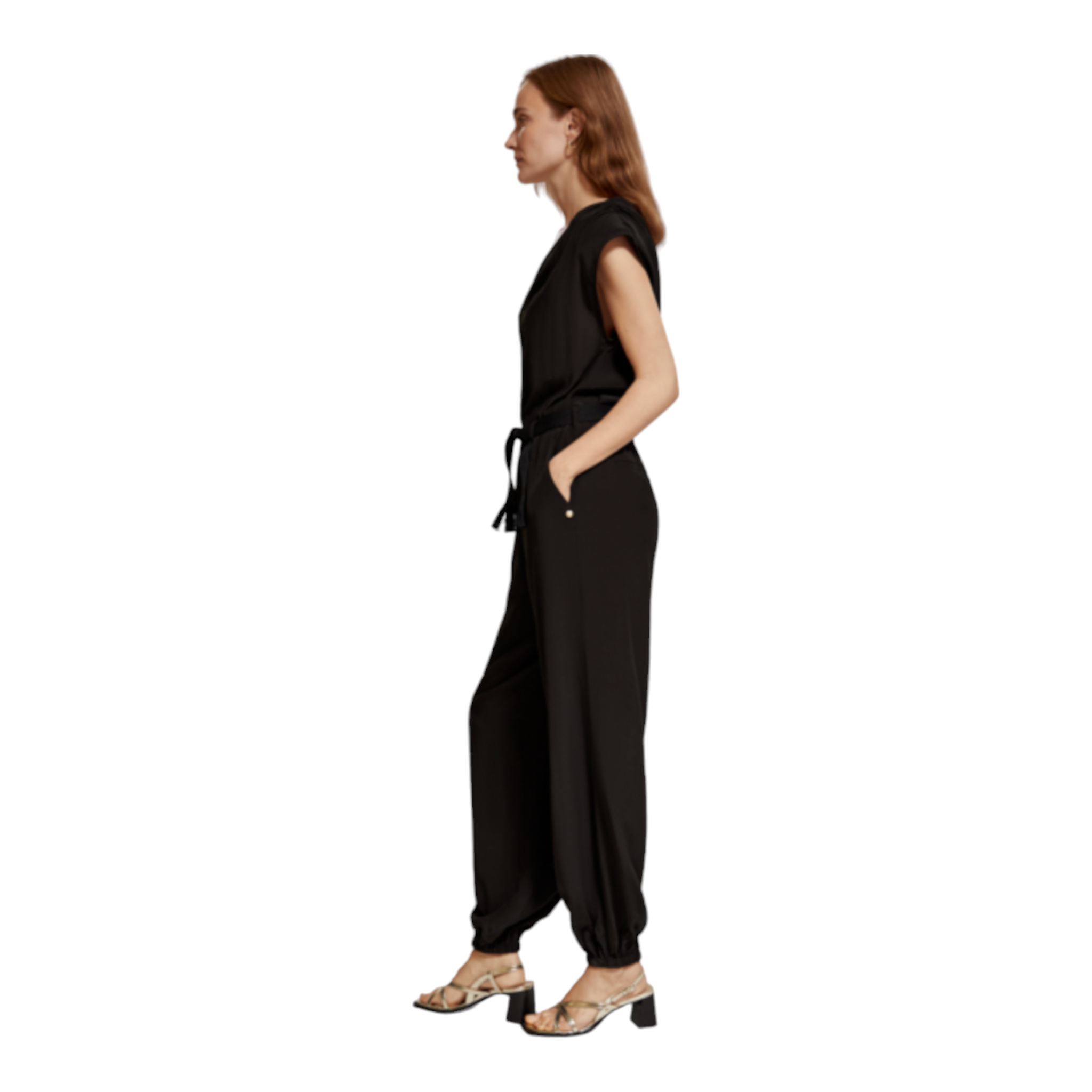 Scotch & Soda - Asymmetric All In One Jumpsuit - Evening Black