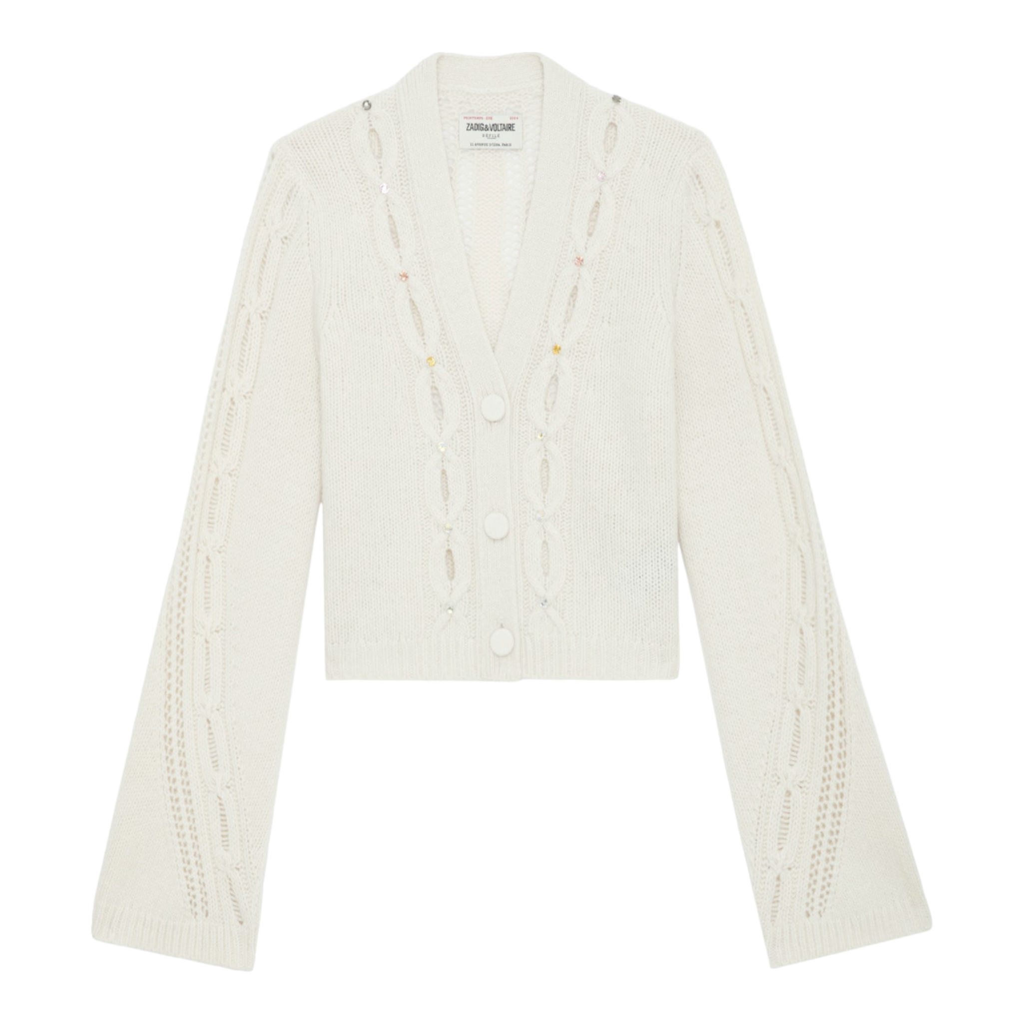 Zadig & Voltaire - Barley We Cable Cardigan - Ecru