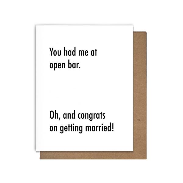 Pretty Alright Goods - Open Bar Cards