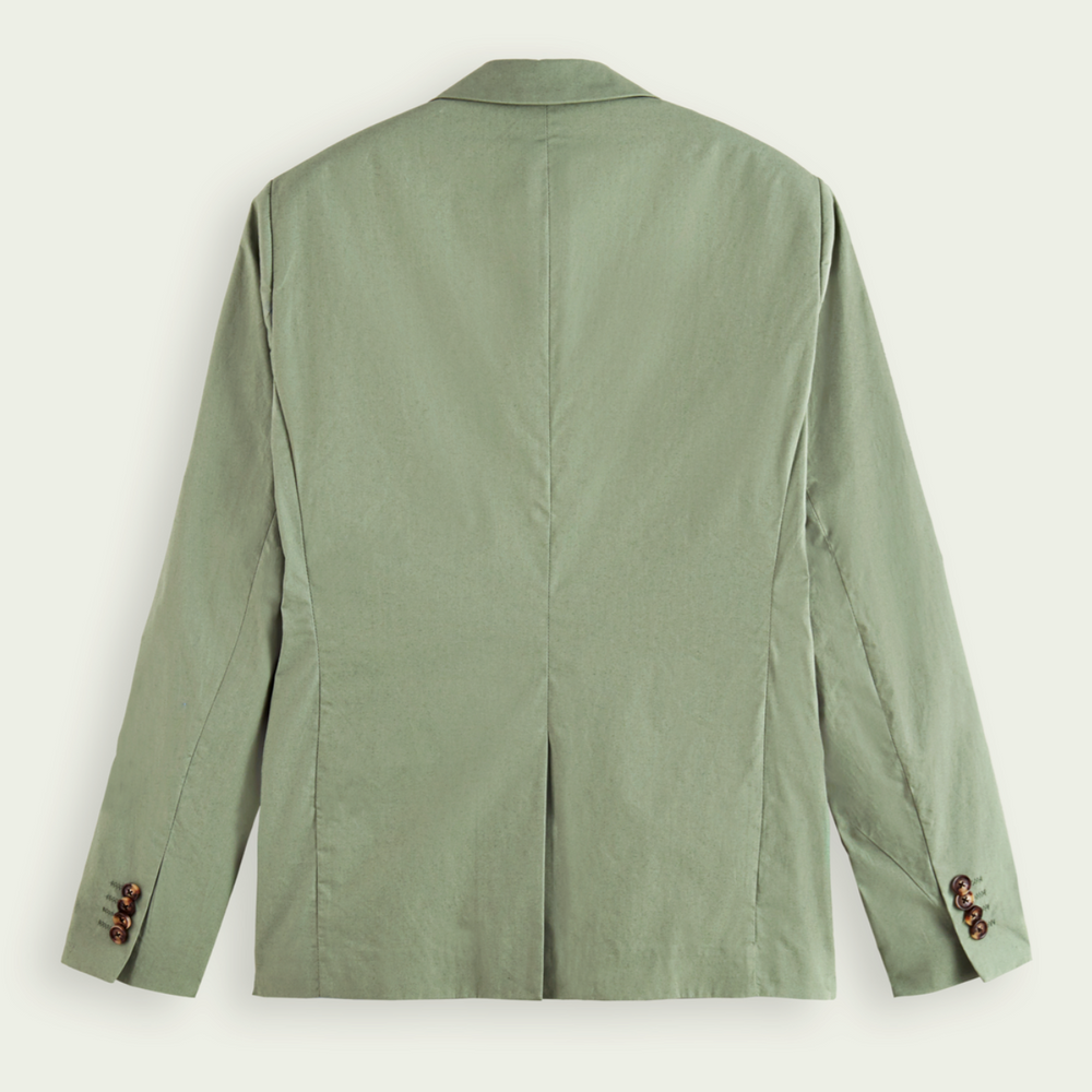 Scotch & Soda - Unconstructed Poplin Blazer - Army