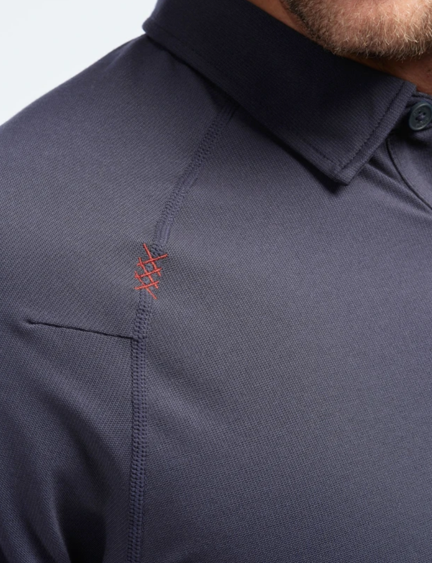Rhone - Delta Pique Polo -  Navy