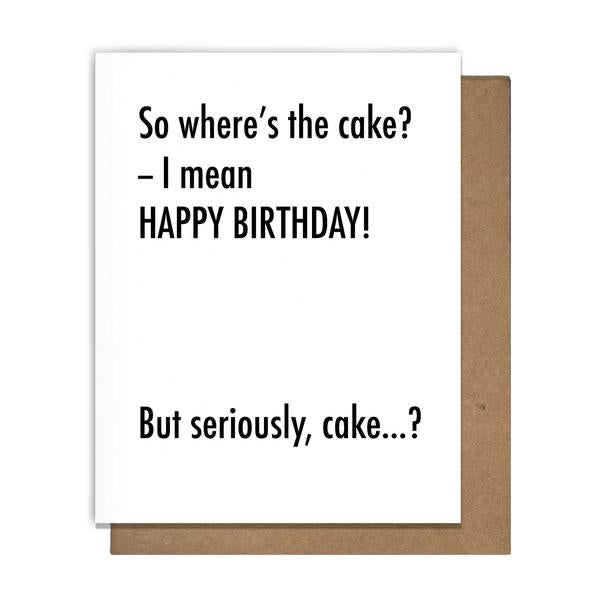 Pretty Alright Goods - Birthday Cake Card
