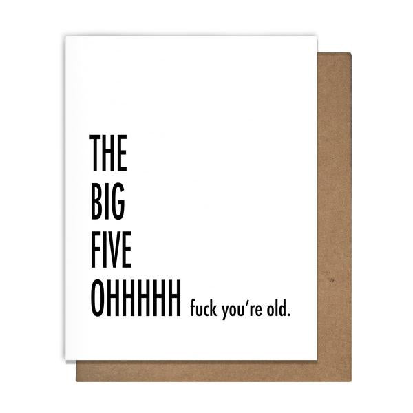 Pretty Alright Goods - The Big Five Oh Card
