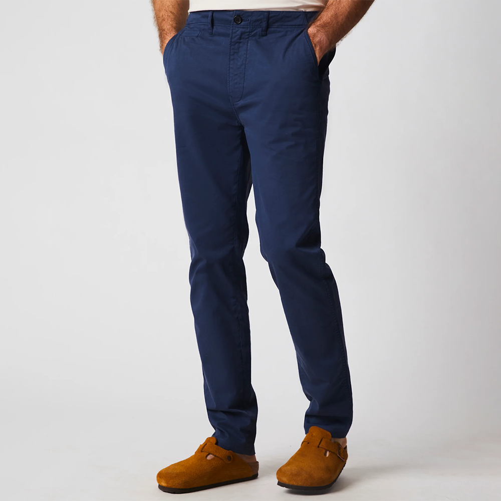 Billy Reid - Slim Fit Chino Pant - Carbon Blue