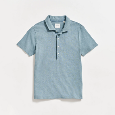 Billy Reid - Organic Cotton Polo - Denim Blue