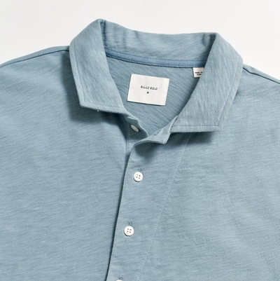 Billy Reid - Organic Cotton Polo - Denim Blue