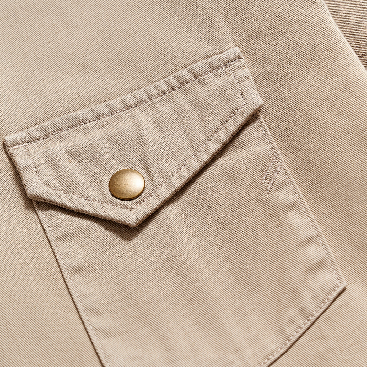 Billy Reid - Shoals Twill Shirt - Khaki