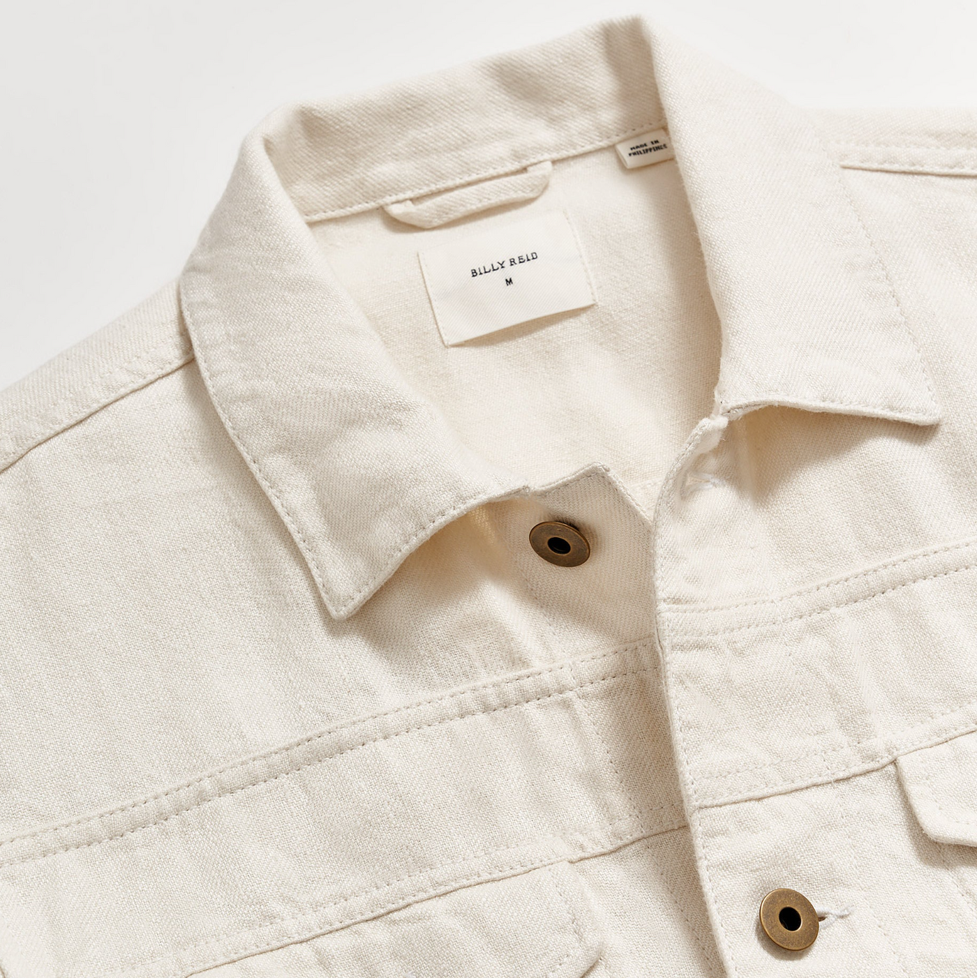 Billy Reid - Tupelo Linen Trucker Jacket - Natural
