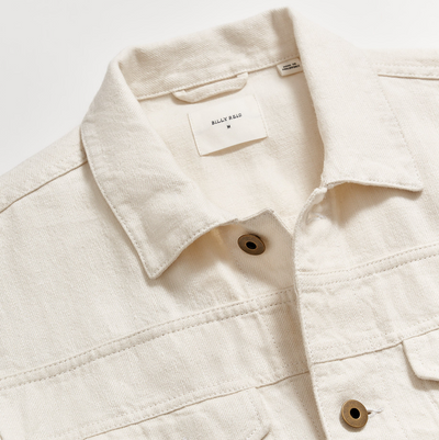 Billy Reid - Tupelo Linen Trucker Jacket - Natural