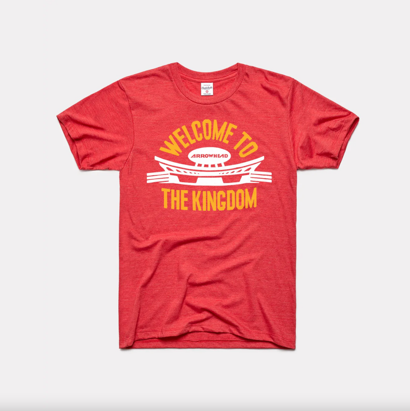 Charlie Hustle - Welcome To The Kingdom T-Shirt - Arrowhead Red