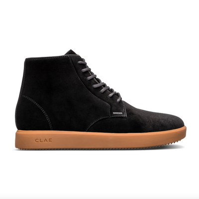 Clae - Gibson Boot - Black Suede w/ Gum