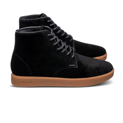 Clae - Gibson Boot - Black Suede w/ Gum