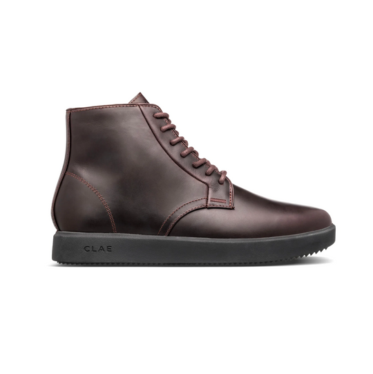 Clae - Gibson Boot - Walrus Brown Leather w/ Black