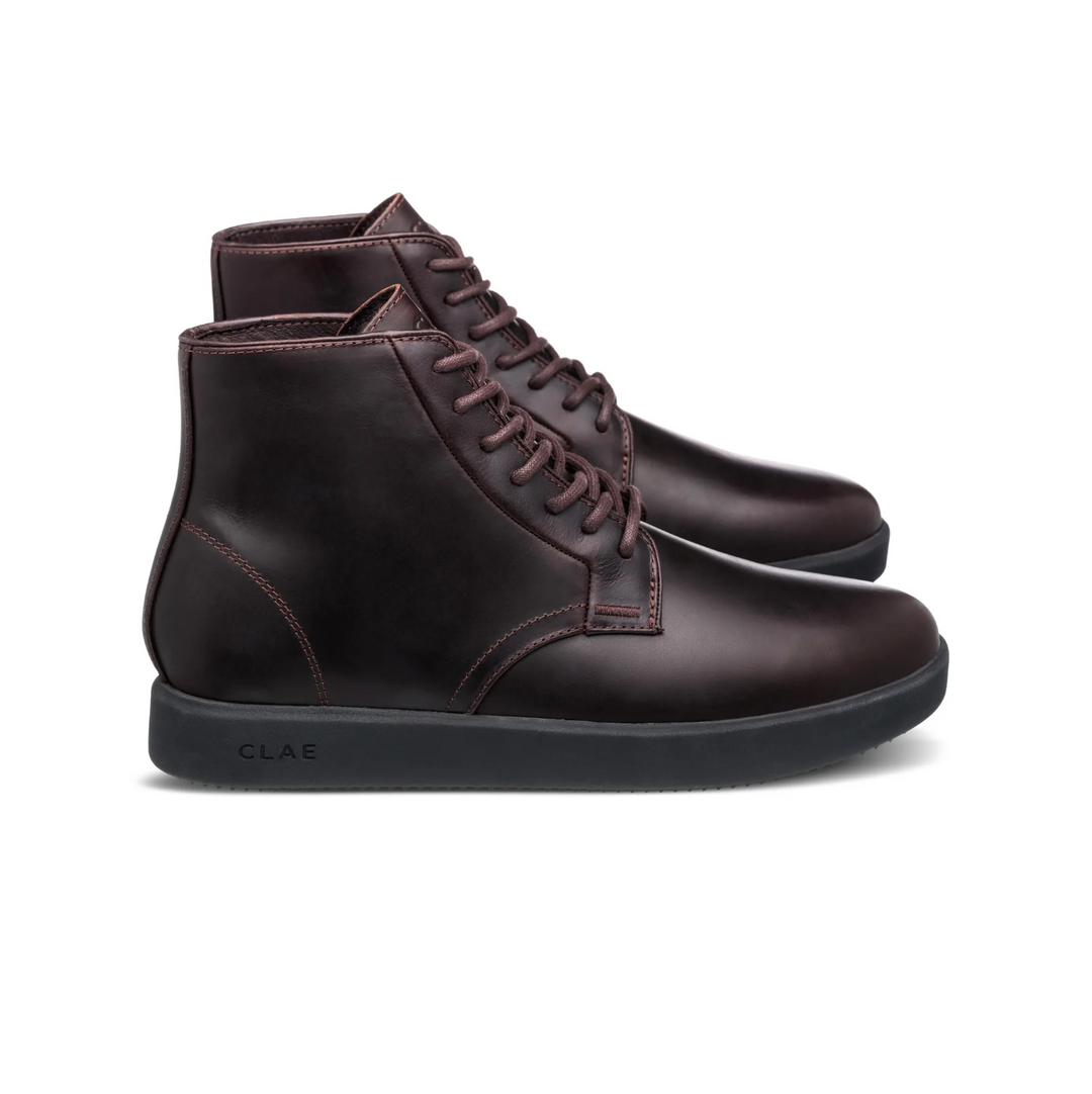 Clae - Gibson Boot - Walrus Brown Leather w/ Black