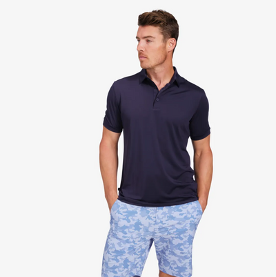 Mizzen + Main - Versa Polo - Navy Solid
