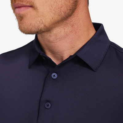 Mizzen + Main - Versa Polo - Navy Solid