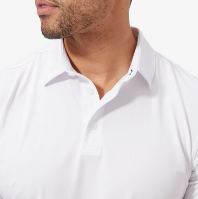 Mizzen + Main - Versa Polo - White Solid