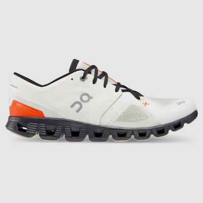 On - Men's Cloud X 3 - Ivory / Flame
