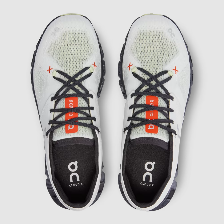 On - Men's Cloud X 3 - Ivory / Flame