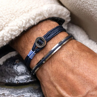 Pig & Hen - Don Dino Bracelet - Navy/Silver