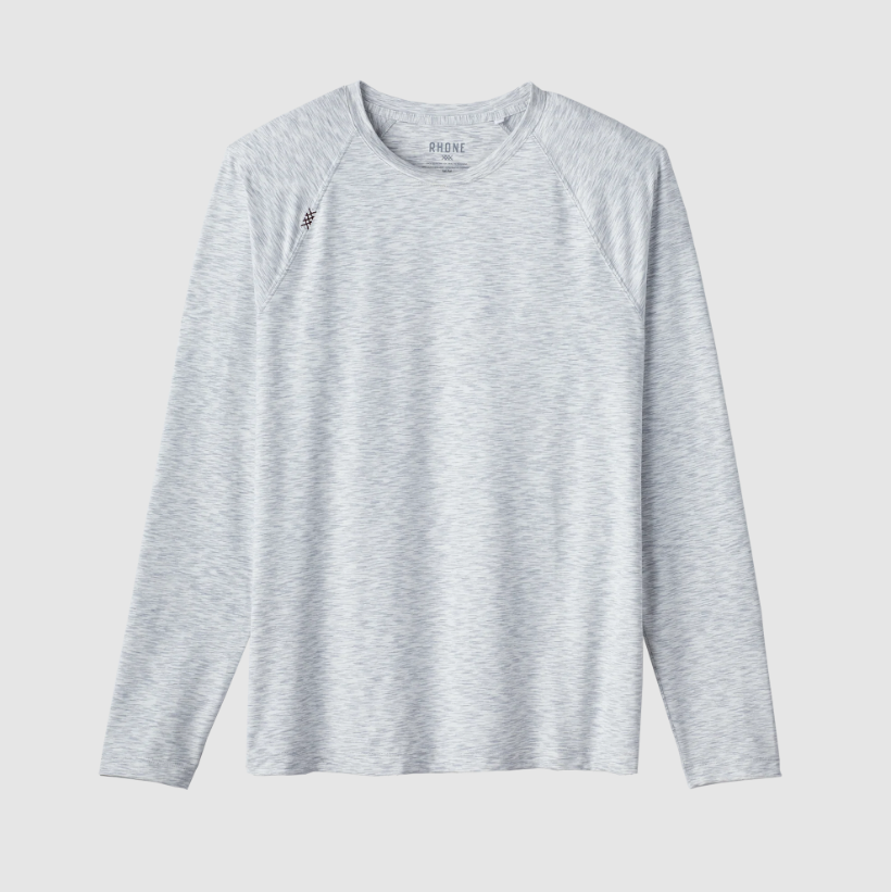 Rhone - Reign Long Sleeve T-Shirt - Gray Space Dye
