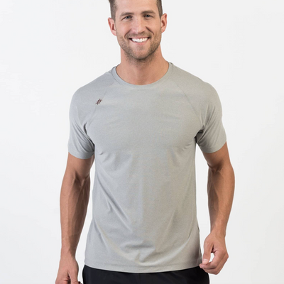 Rhone - Reign T-Shirt - Light Gray Heather