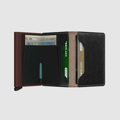 SECRID - Slimwallet - Saffiano Brown
