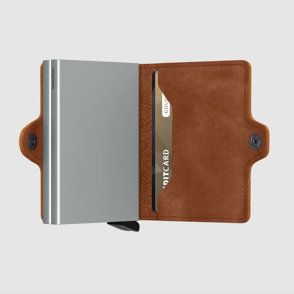 SECRID - Twinwallet - Vintage Cognac | Silver