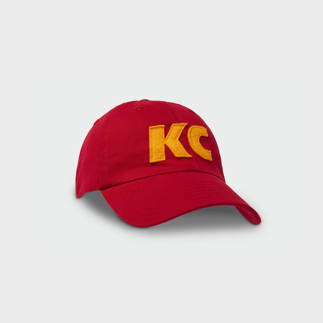Sandlot - Kingdom Dad Hat - Red Sanded Twill / Gold KC – ULAH