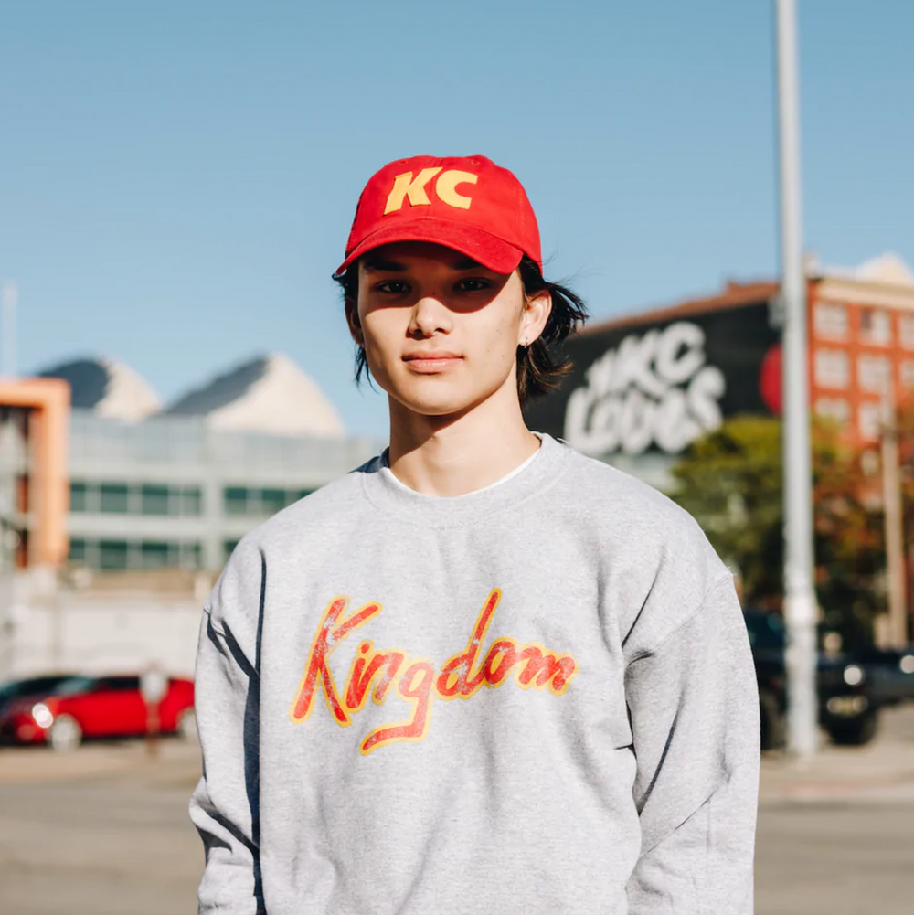 Sandlot - Kingdom Dad Hat - Red Sanded Twill / Gold KC