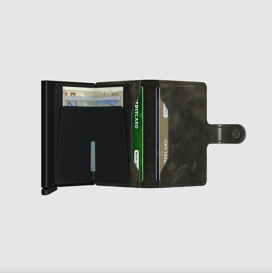 SECRID Miniwallet - Vintage Olive/Black