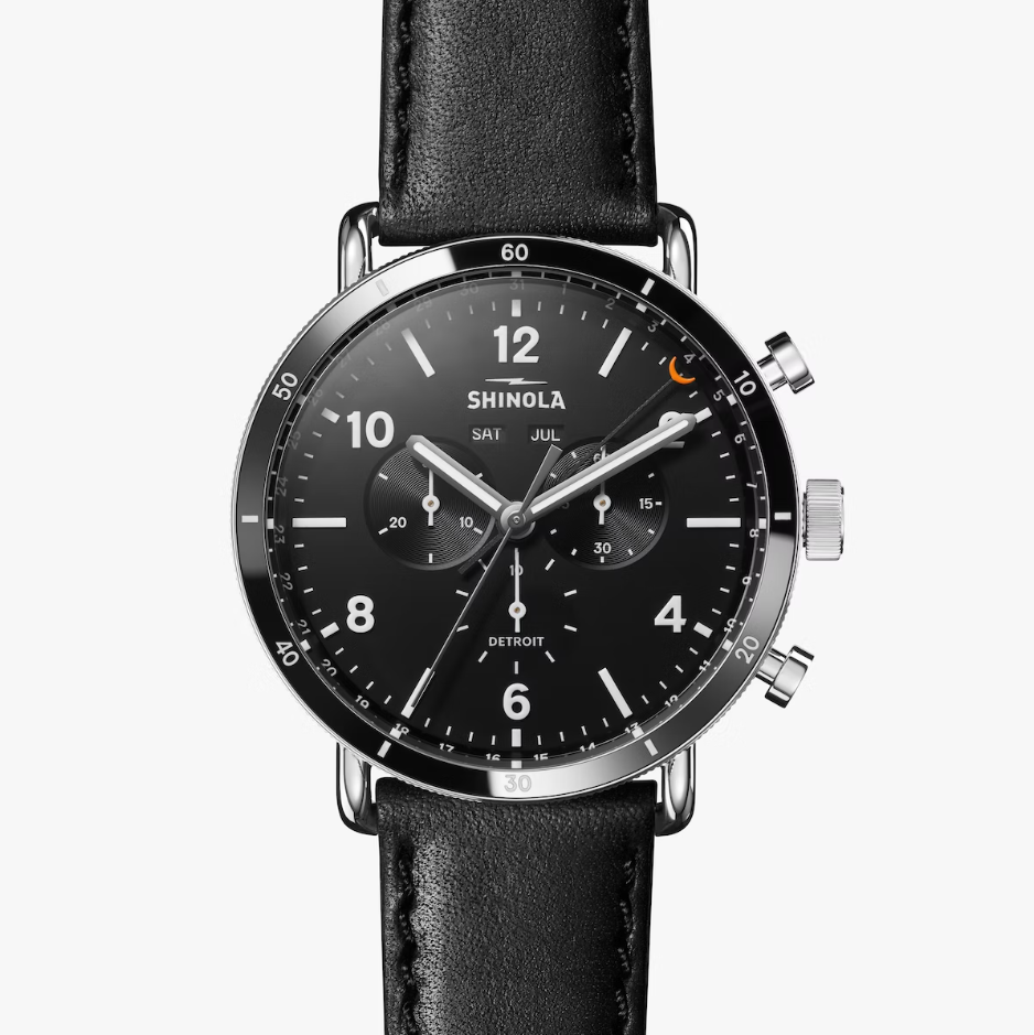 Shinola - Canfield Sport Chronograph 45mm Watch - Black