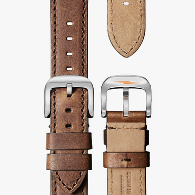 Shinola - Runwell 2 Eye Chrono 41mm Watch - British Tan Leather Strap / Midnight