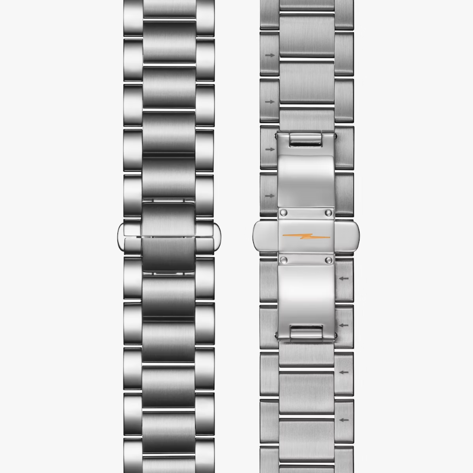 Shinola - Runwell 2 Eye Chrono 41mm Watch - Silver Bracelet / Black