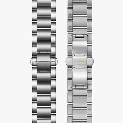 Shinola - Runwell 2 Eye Chrono 41mm Watch - Silver Bracelet / Black