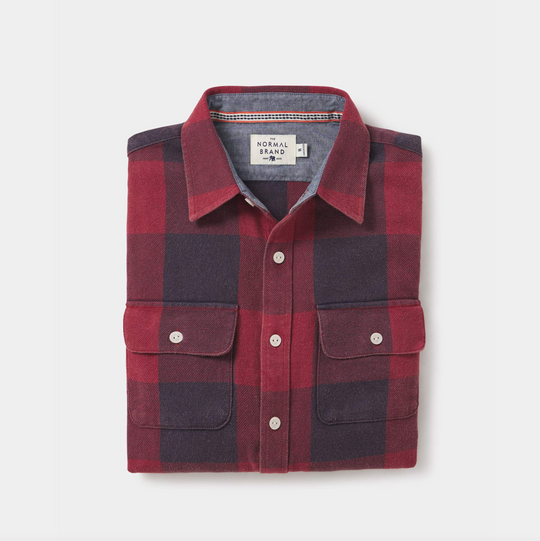 The Normal Brand - Mountain Overshirt -  Red Buffalo