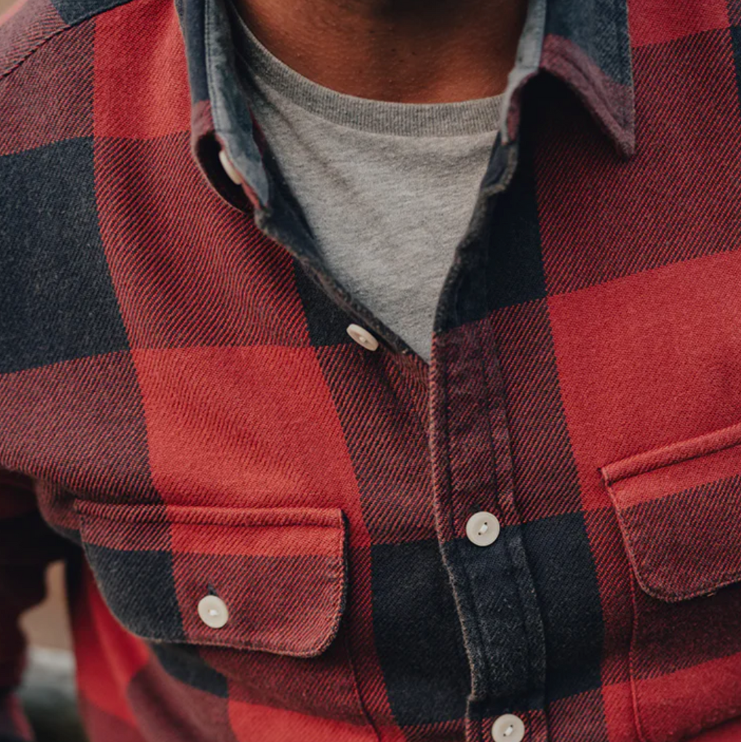 The Normal Brand - Mountain Overshirt -  Red Buffalo
