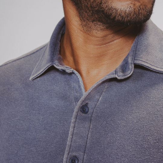 The Normal Brand - Puremeso Acid Wash Button Up - Navy