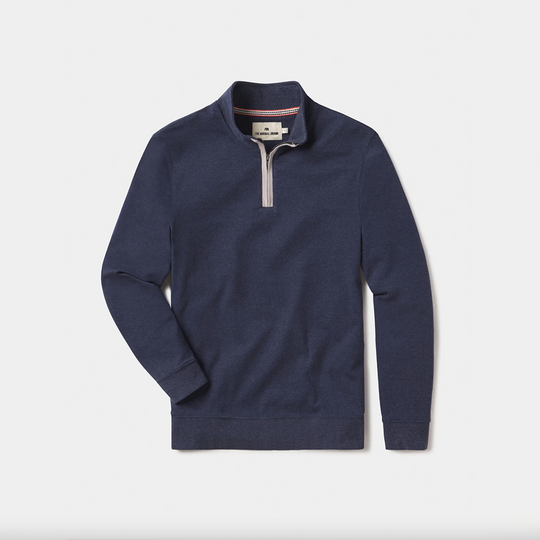 The Normal Brand - Puremeso Weekend 1/4 Zip - Navy